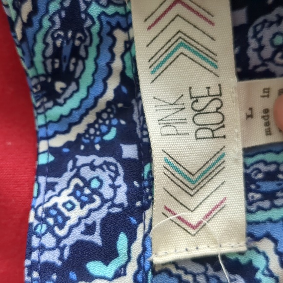 Retro Large Multicolored Blouse - Picture 5 of 8